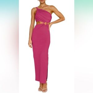 ANRABESS NWT- Women’s Summer One Shoulder Sleeveless Maxi Dress Cutout Bodycon